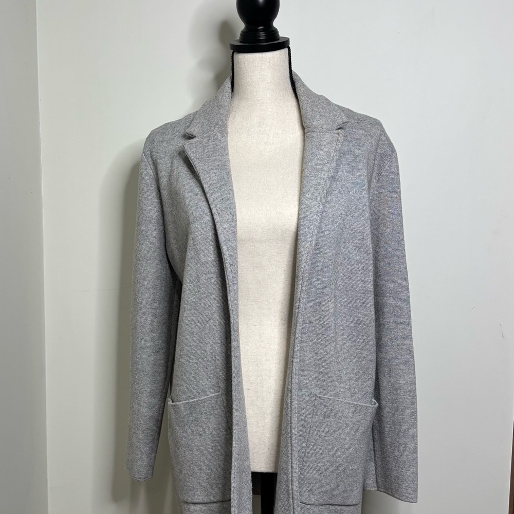 Magaschoni Women's Gray Sweater Jacket